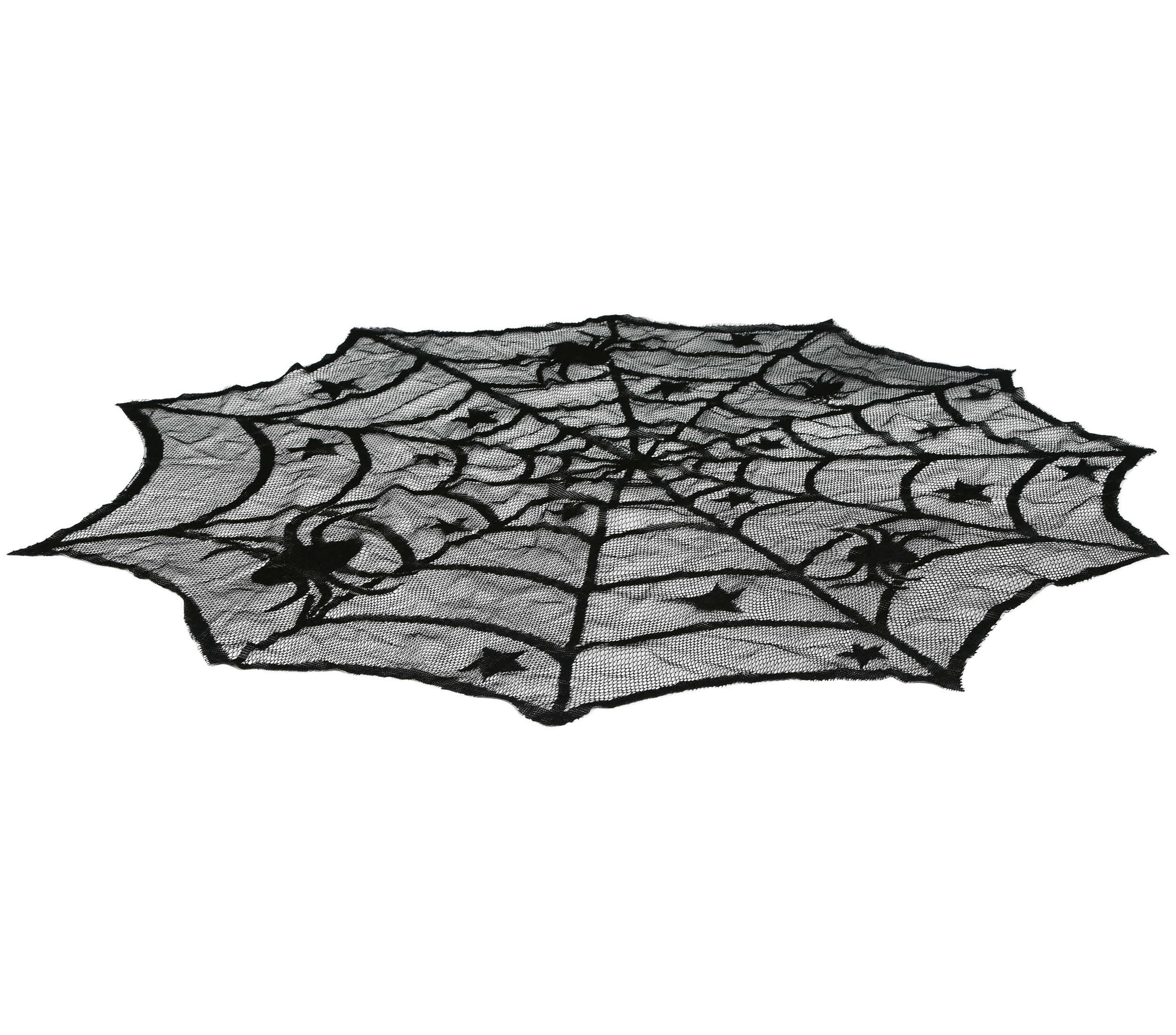 GP26823 – Halloween Spinnennetz Dekoration Tisch – Farbe: Schwarz
