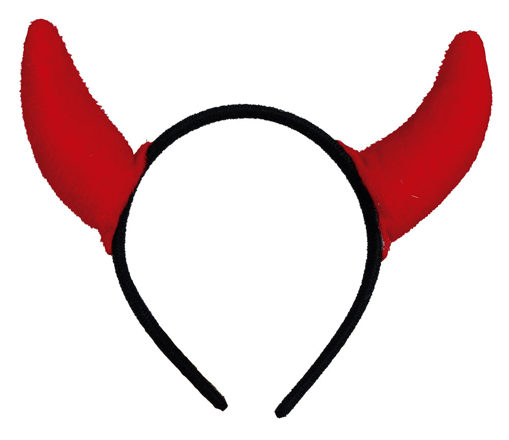 GP26828 – Dämonische Hörner Halloween Kopfschmuck – Farbe: Rot