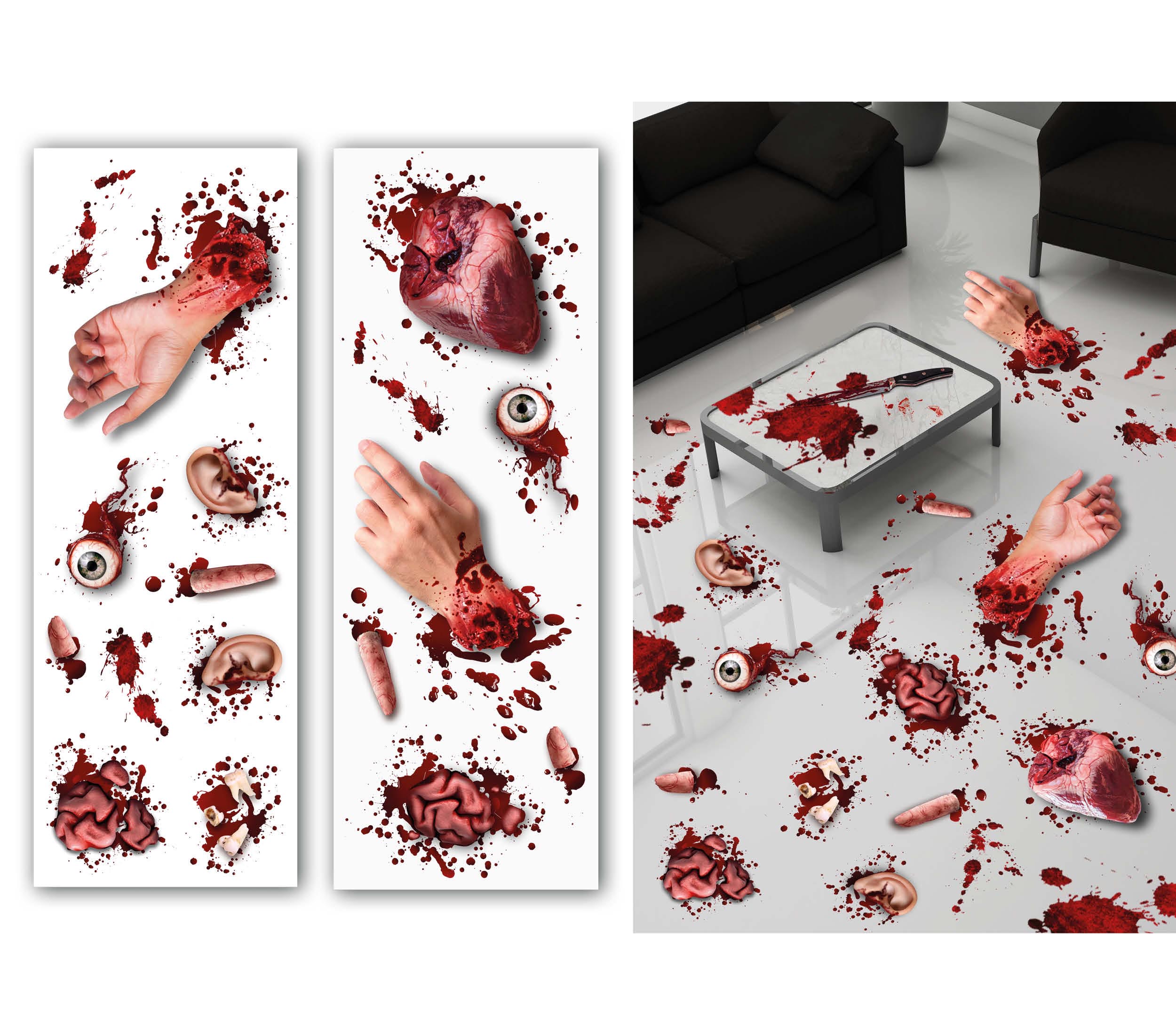 GP26844 – Halloween Horror Blutige Körperteile – Farbe: Mehrfarbig