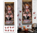Gruselpuppe Wandaufkleber 25 x 70 cm
