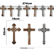 Kreuz Girlande 274 cm Halloween Deko, Bild 1