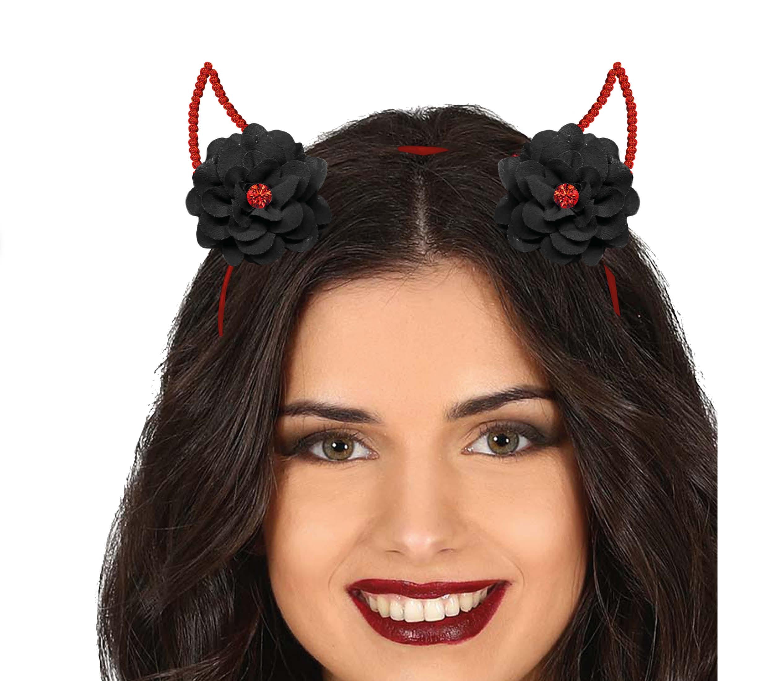 GP26879 – Dämonische Hörner Stirnband – Farbe: Mehrfarbig