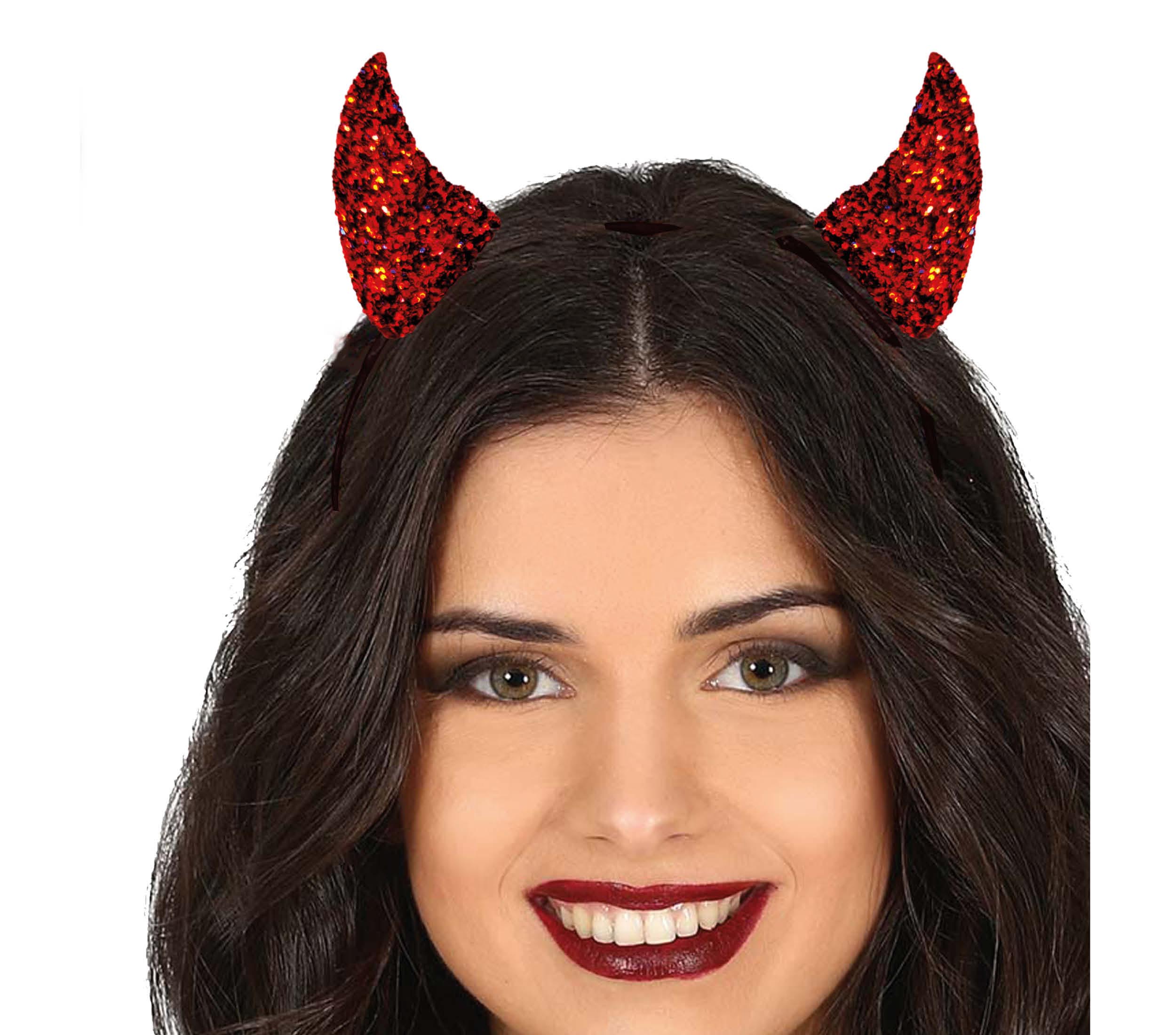 GP26880 – Dämonische Hörner Halloween Haarreif – Farbe: Mehrfarbig