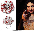 Blutige Blume Ring für Damen Rose
