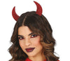 GP26933 – Dämonische Hörner Haarreif Glitzer – Farbe: Rot