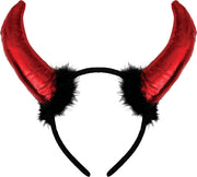 Teufelshörner Haarreif für Damen mit Marabu, Bild 3