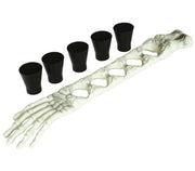 Skelettarm Shotglas Halter 50 cm mit 5 Gläsern, Bild 4