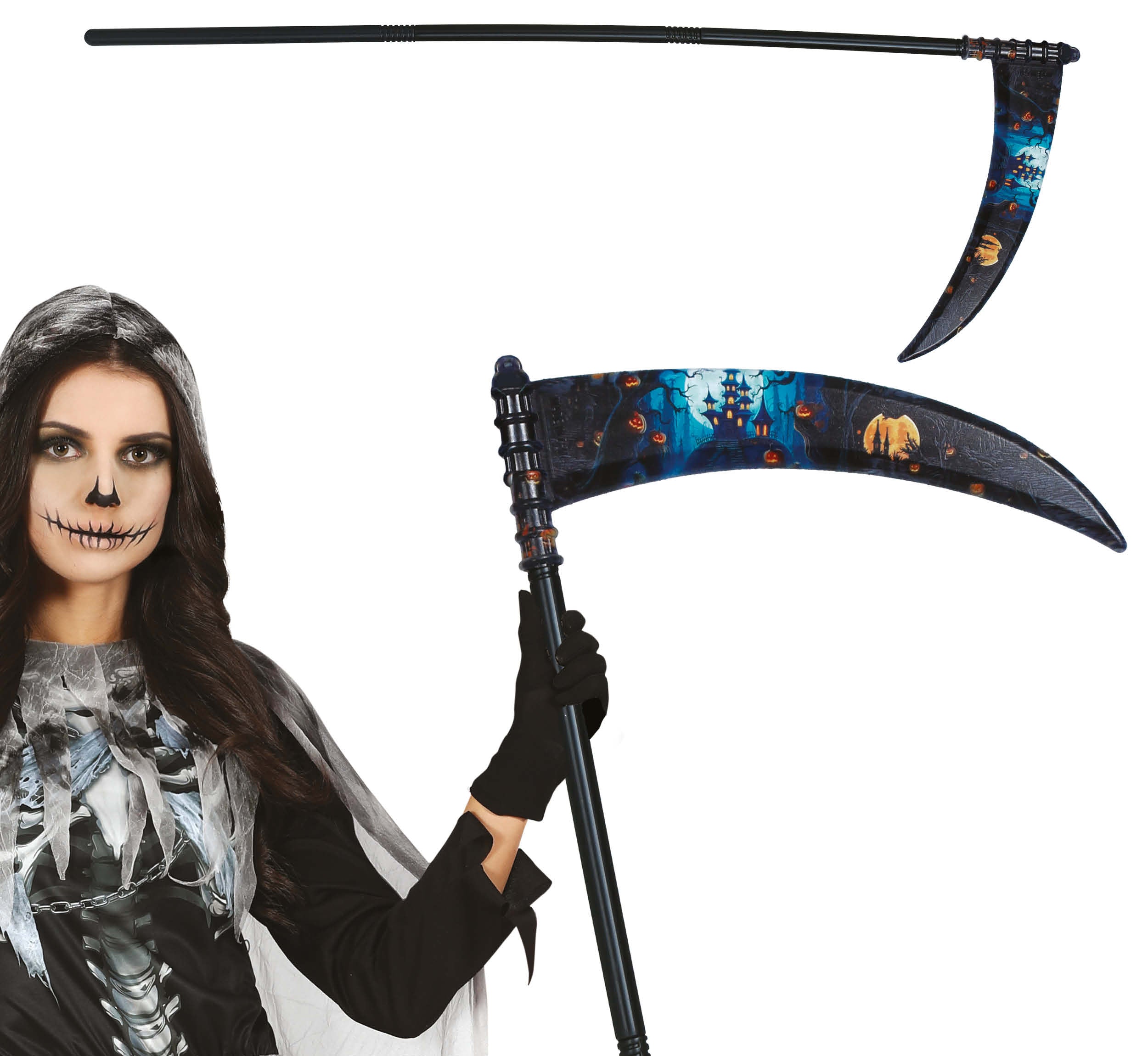 GP26954 – Halloween Sense Gruselig Bedruckt Kürbis – Größe: Standard