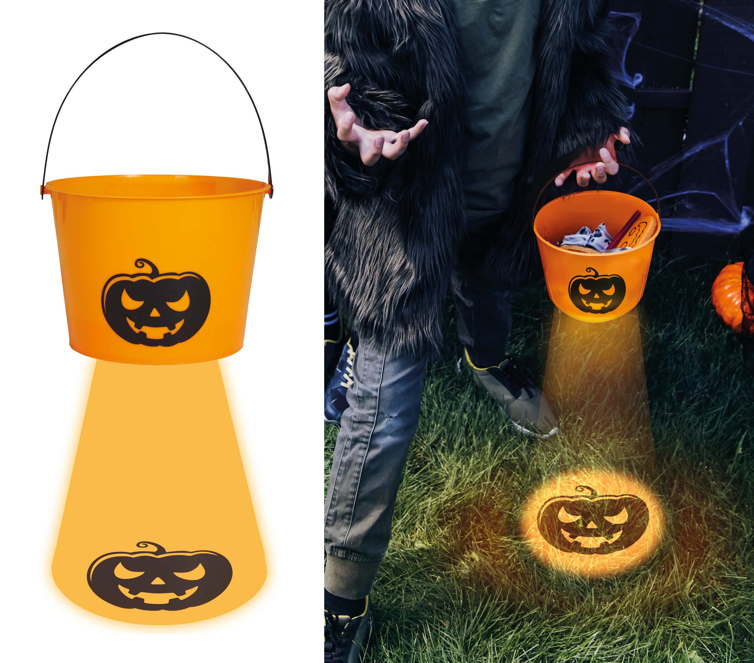 GP26957 – Halloween Kürbiseimer Süßigkeiten Sammler – Größe: Standard