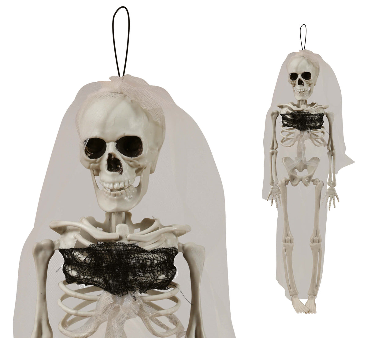 GP26977 – Skelett Braut Halloween Dekoration Geist – Farbe: Weiß