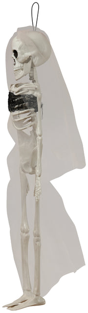 Skelett Braut Hängefigur 43 cm mit Schleier, Bild 4