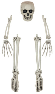 Skelettknochen Set 5 teilig Halloween Deko, Bild 3