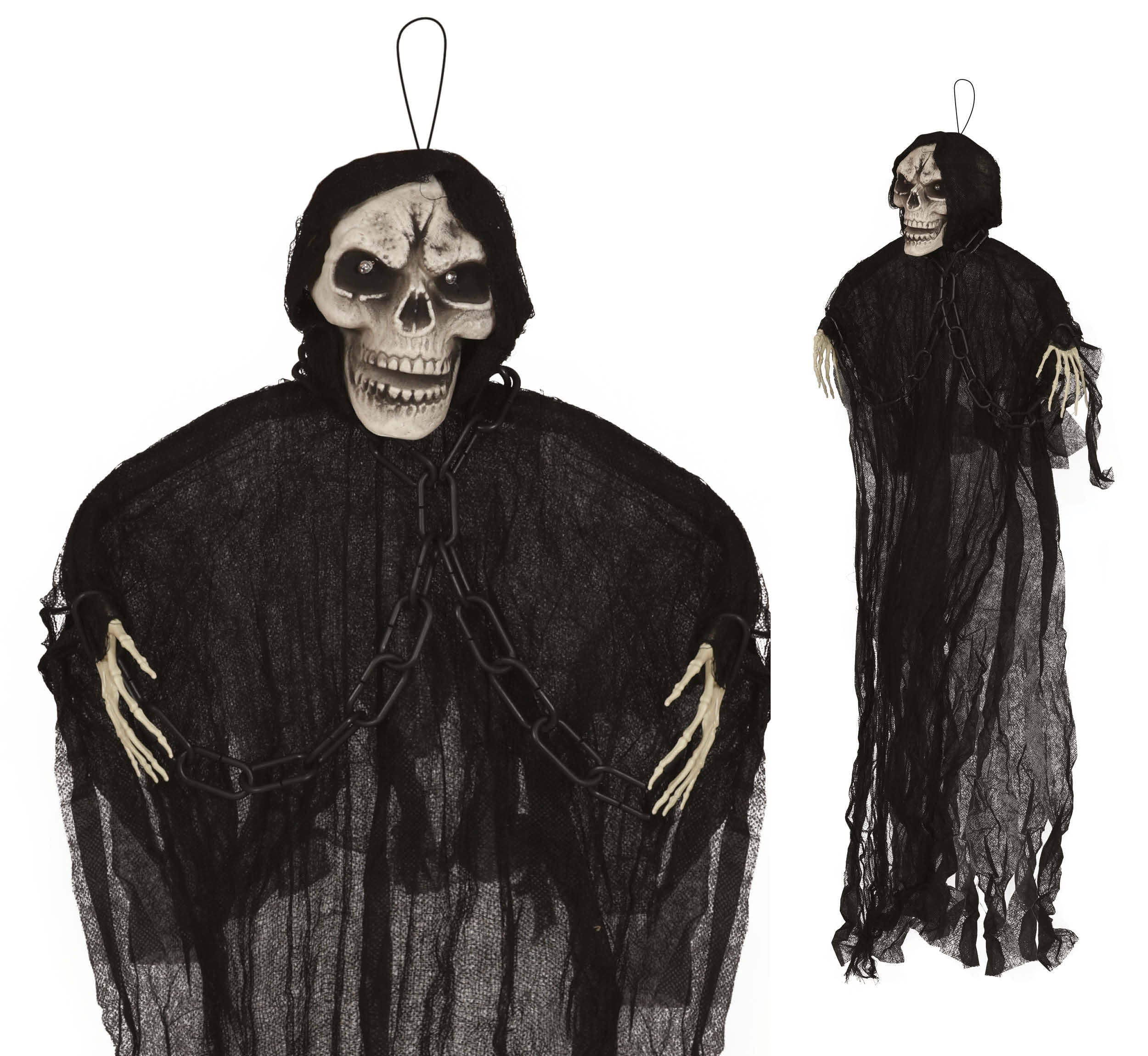 GP26980 – Skelett Geisterhafte Halloween Deko – Farbe: Schwarz