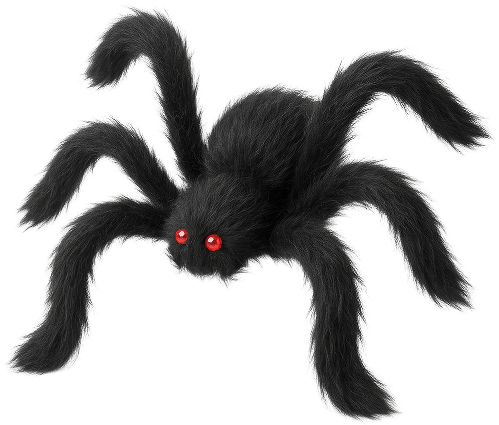 GP26981 – Halloween Spinne Dekoration Schwarze Haarige Kreatur – Farbe: Schwarz