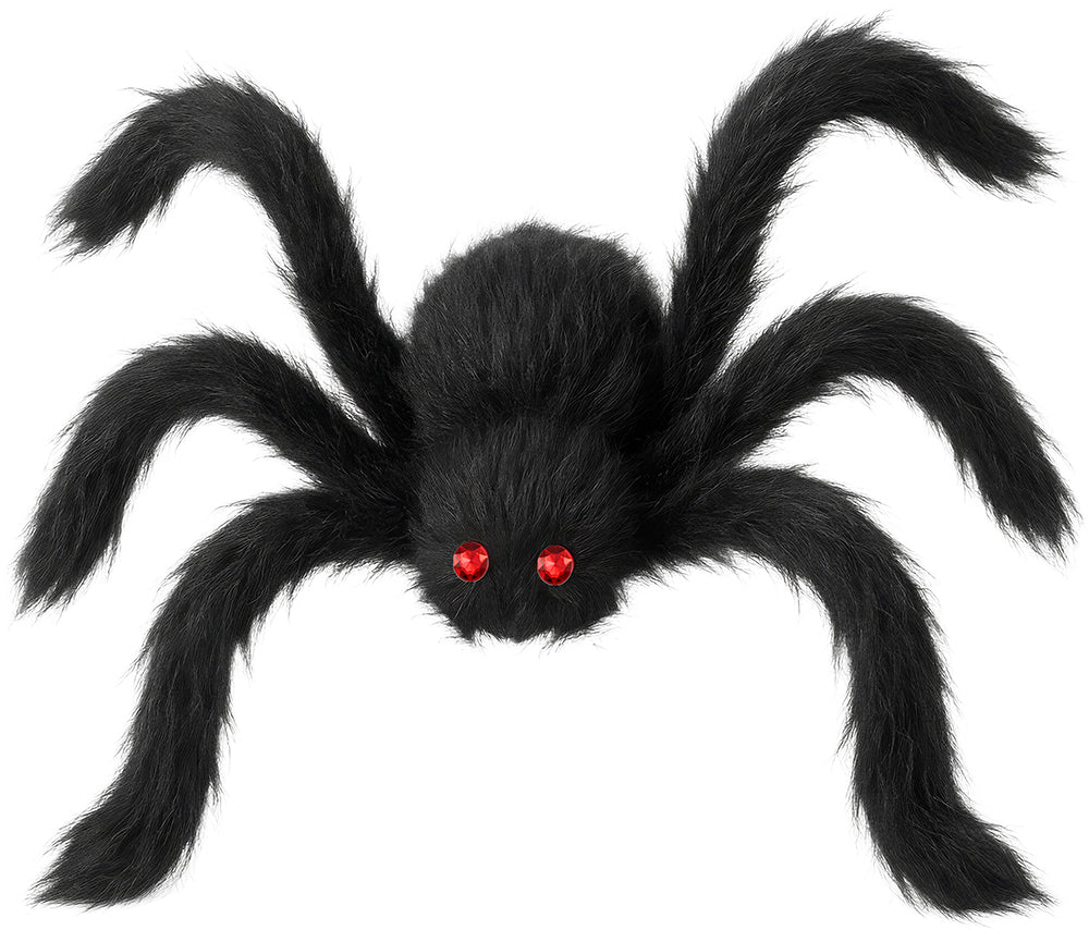 GP26981 – Halloween Spinne Dekoration Schwarze Haarige Kreatur – Farbe: Schwarz