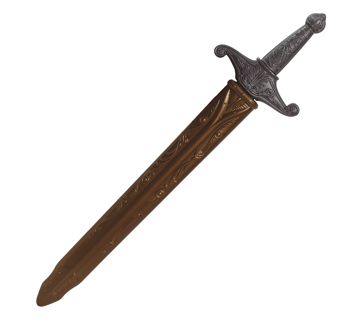 GP16607 – Barbaren Schwert für Erwachsene 51 cm mit Scheide – Farbe: Silber