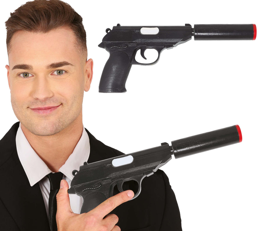 Agenten Pistole für Erwachsene 25 cm
