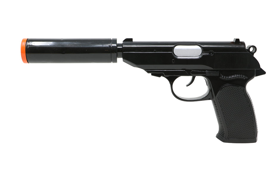 GP27025 – Polizei Agent Pistole Lautloser Auftritt – Farbe: Schwarz, Ansicht 2