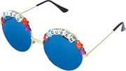 Disco Queen Brille für Damen verspiegelt, Bild 4