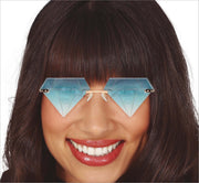 Diamant Brille für Erwachsene blau, Bild 1