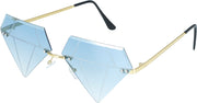 Diamant Brille für Erwachsene blau, Bild 4