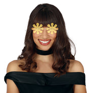 Blumenbrille für Erwachsene Hippie, Bild 2