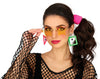 GP27044 – Hippie Sterne Brille Gelb Karneval – Farbe: Orange