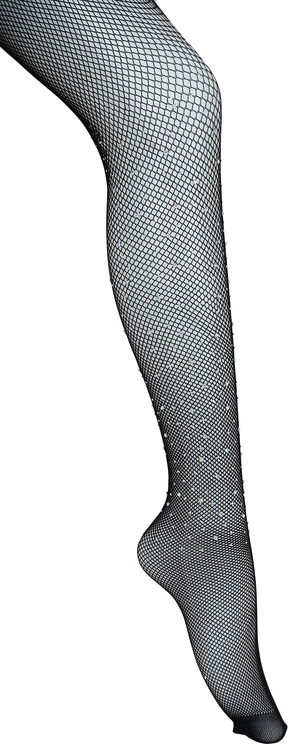 GP27056 – Retro Flapper Netzstrümpfe Mit Strass – Farbe: Schwarz, Natural