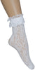 GP27059 – Retro Stil Weiße Spitze Socken – Farbe: Weiß, Schwarz