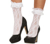 GP27059 – Retro Stil Weiße Spitze Socken – Farbe: Weiß, Schwarz