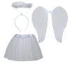 GP27069 – Engel Karneval Kostüm Kinder Tutu – Farbe: Weiß