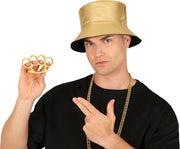 Schlagring für Erwachsene gold 105 mm Gangster, Bild 2