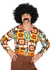 GP27127 – 70s Disco Tanz Hemd Retro Kostüm – Größe: 48 - 50 (M), 52 - 54 (L) – Farbe: Mehrfarbig