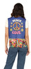 GP27143 – Hippie Flower Power Karneval Weste – Farbe: Mehrfarbig