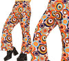 GP27151 – Seventies Karneval Hose Retro – Größe: 48 - 50 (M), 52 - 54 (L) – Farbe: Mehrfarbig