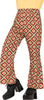 GP27155 – Seventies Karnevalhose Retro Muster – Größe: 48 - 50 (M), 52 - 54 (L) – Farbe: Mehrfarbig