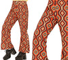 GP27157 – 70er Jahre Karneval Retro Hose – Größe: 48 - 50 (M), 52 - 54 (L) – Farbe: Mehrfarbig