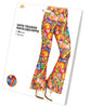 GP27159 – Hippie Karneval Schlaghose 60er – Größe: 38 - 40 (M), 42 - 44 (L) – Farbe: Mehrfarbig