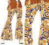 GP27163 – Hippie 70S Schlaghose Karneval Retro – Größe: 38 - 40 (M), 42 - 44 (L) – Farbe: Mehrfarbig