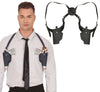GP27171 – Polizei Holster Weste Kostüm Karneval – Farbe: Braun