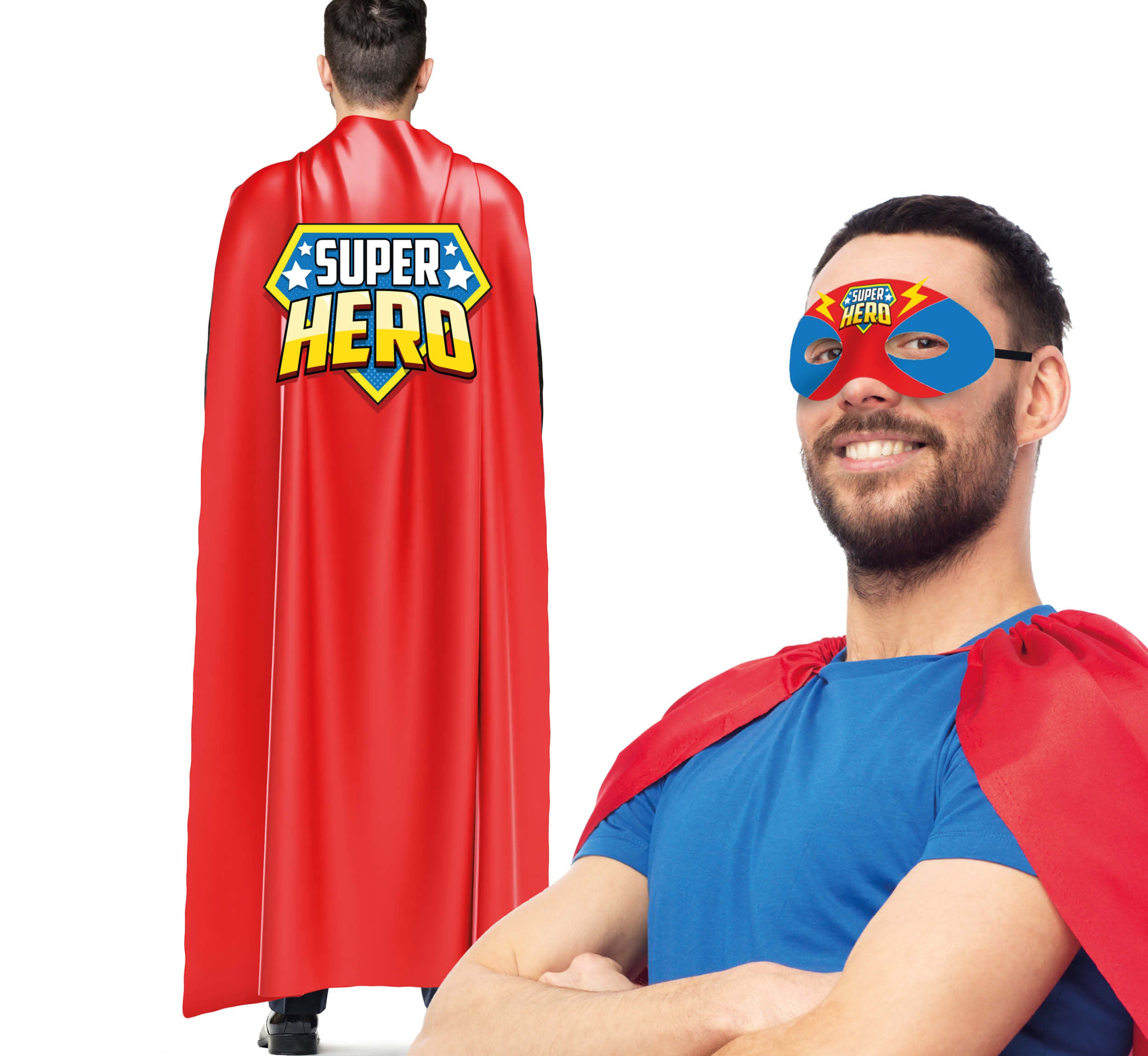 GP27172 – Superheld Abenteuerfigur Maske Comicheld – Farbe: Mehrfarbig