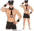 Polizei Stripper Kostüm für Herren schwarz