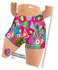 GP27198 – 90Er Vintage Shorts Karneval Bunt – Größe: 38 - 40 (M), 42 - 44 (L) – Farbe: Mehrfarbig