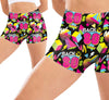 GP27200 – 90s Retro Shorts Karneval Kostüm – Größe: 38 - 40 (M), 42 - 44 (L) – Farbe: Mehrfarbig