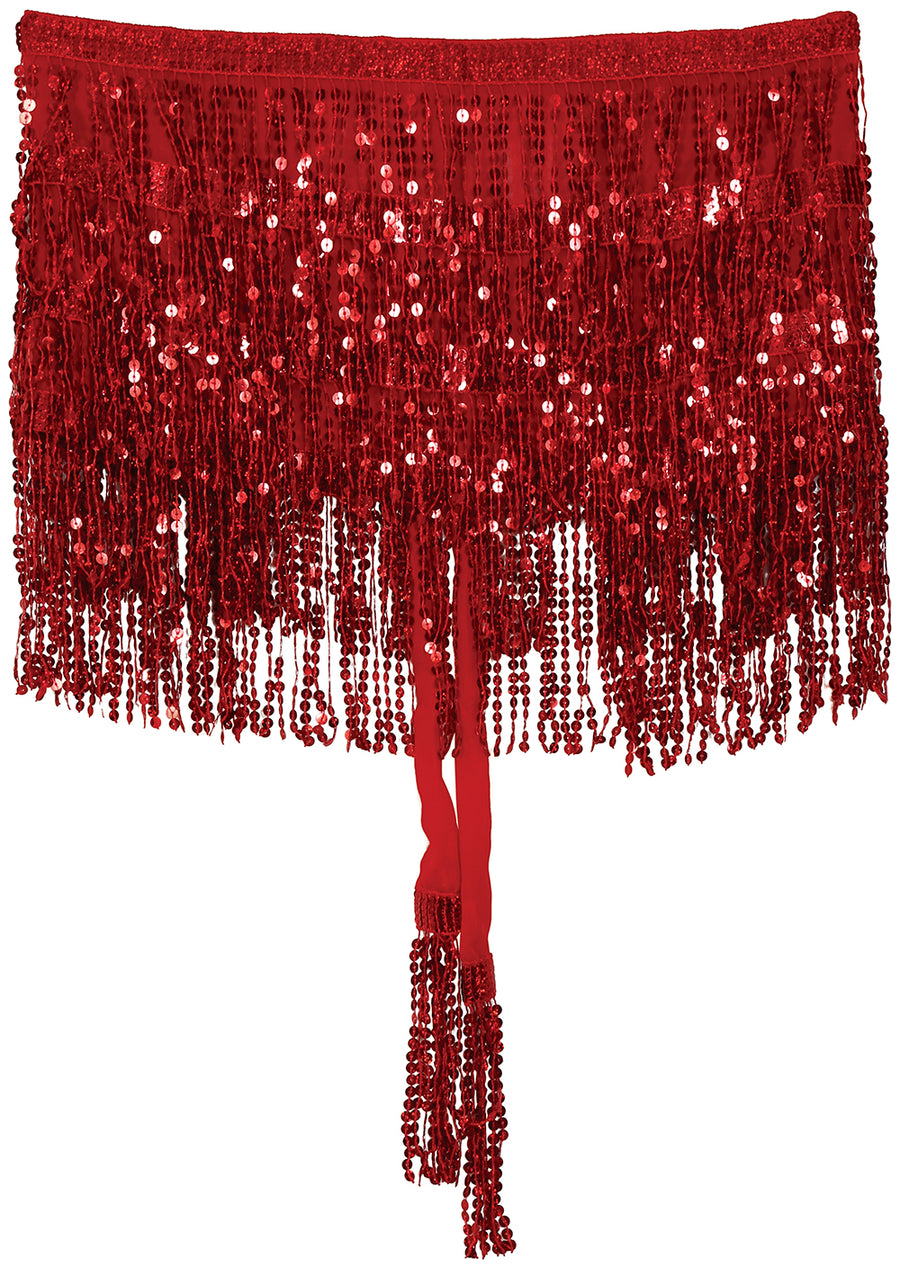 GP27202 – Wüstenprinz Glamour Karneval Tanzrock – Farbe: Rot, Gold, Silber, Schwarz, Ansicht 2