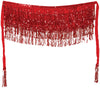 GP27202 – Wüstenprinz Glamour Karneval Tanzrock – Farbe: Rot, Gold, Silber, Schwarz