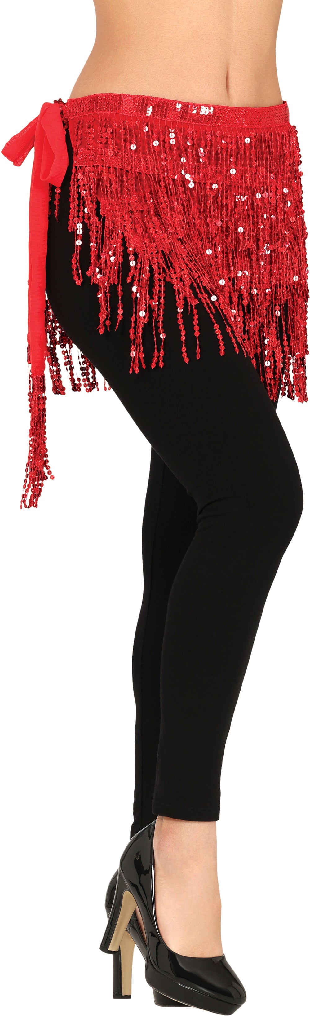 GP27202 – Wüstenprinz Glamour Karneval Tanzrock – Farbe: Rot, Gold, Silber, Schwarz
