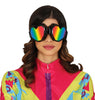 GP27207 – 80s Retro Herzbrille Karneval – Farbe: Schwarz
