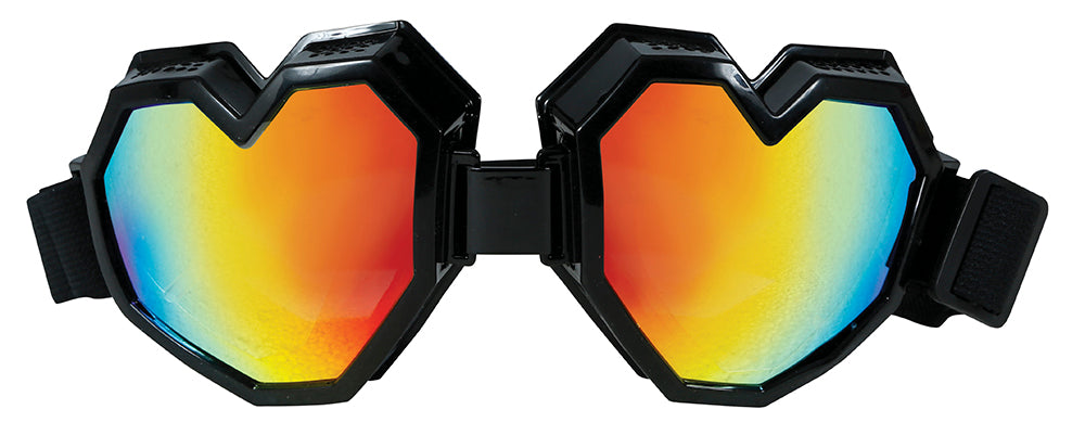GP27207 – 80s Retro Herzbrille Karneval – Farbe: Schwarz