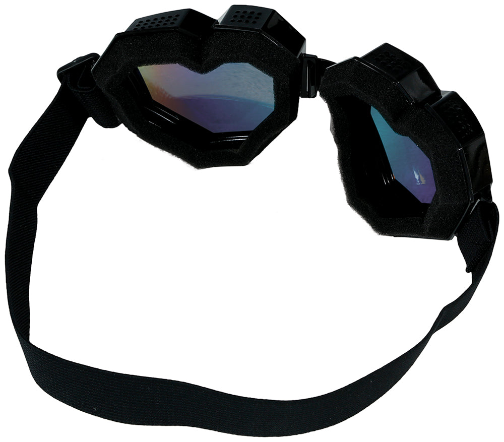 GP27207 – 80s Retro Herzbrille Karneval – Farbe: Schwarz
